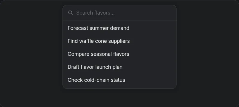 Search preview