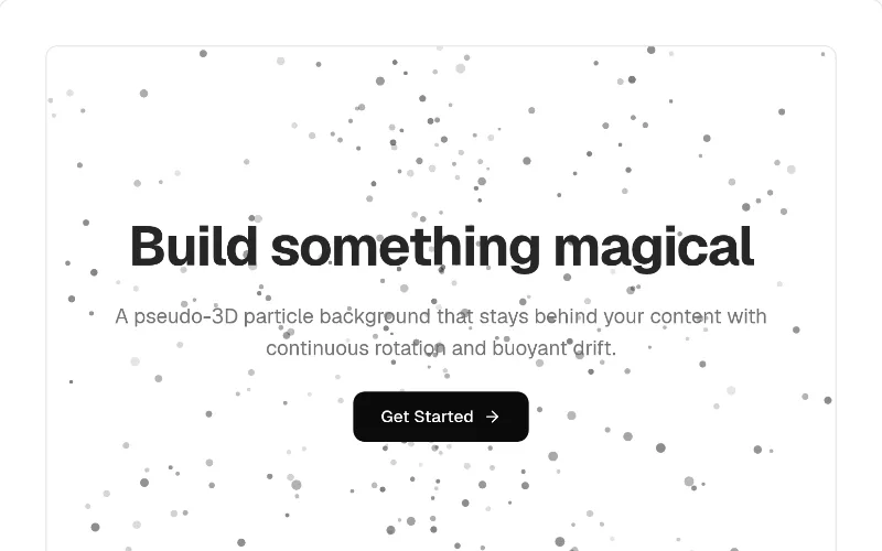 Floating 3D Particles preview