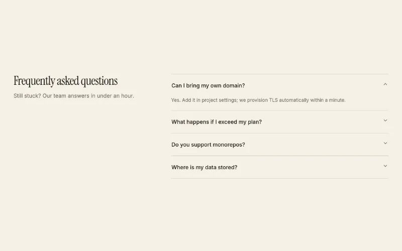 FAQ preview