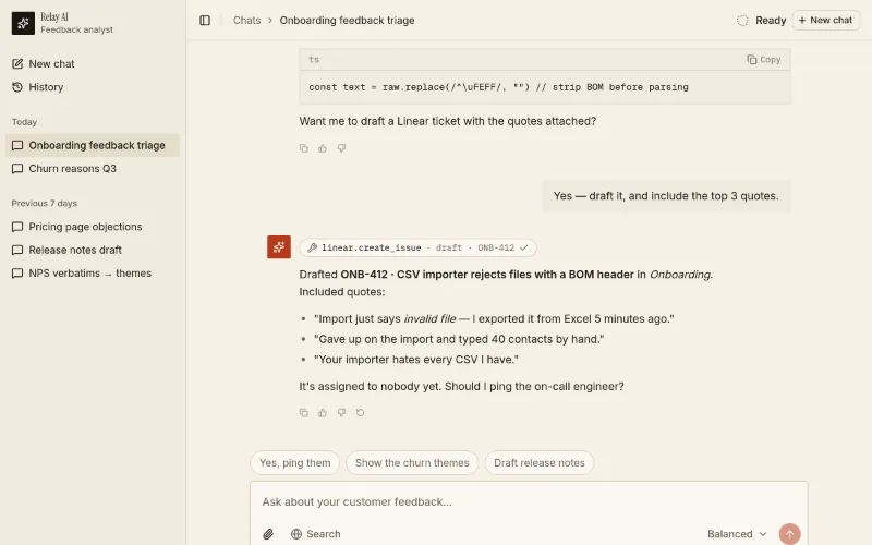 Template · AI chat preview