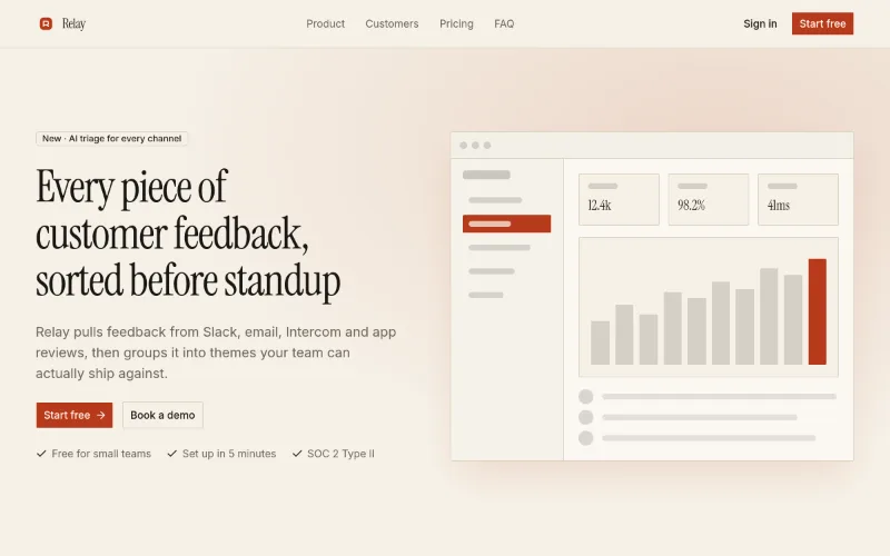 Template · SaaS landing page preview