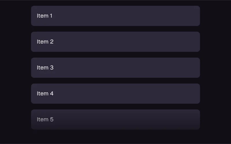 Animated List preview