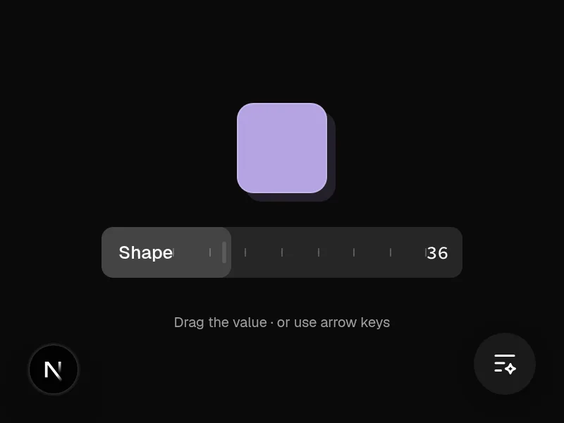 Scrub to reshape preview