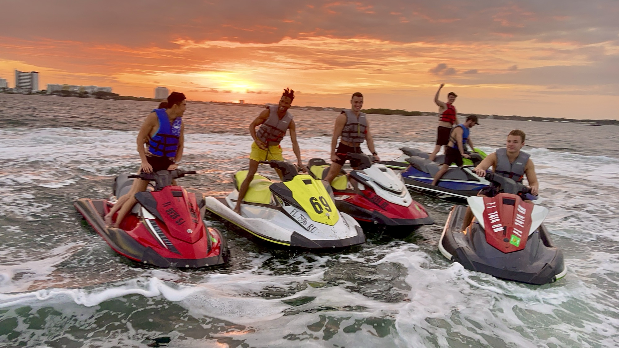 Jet skiing in Miami for Kevin's birthday